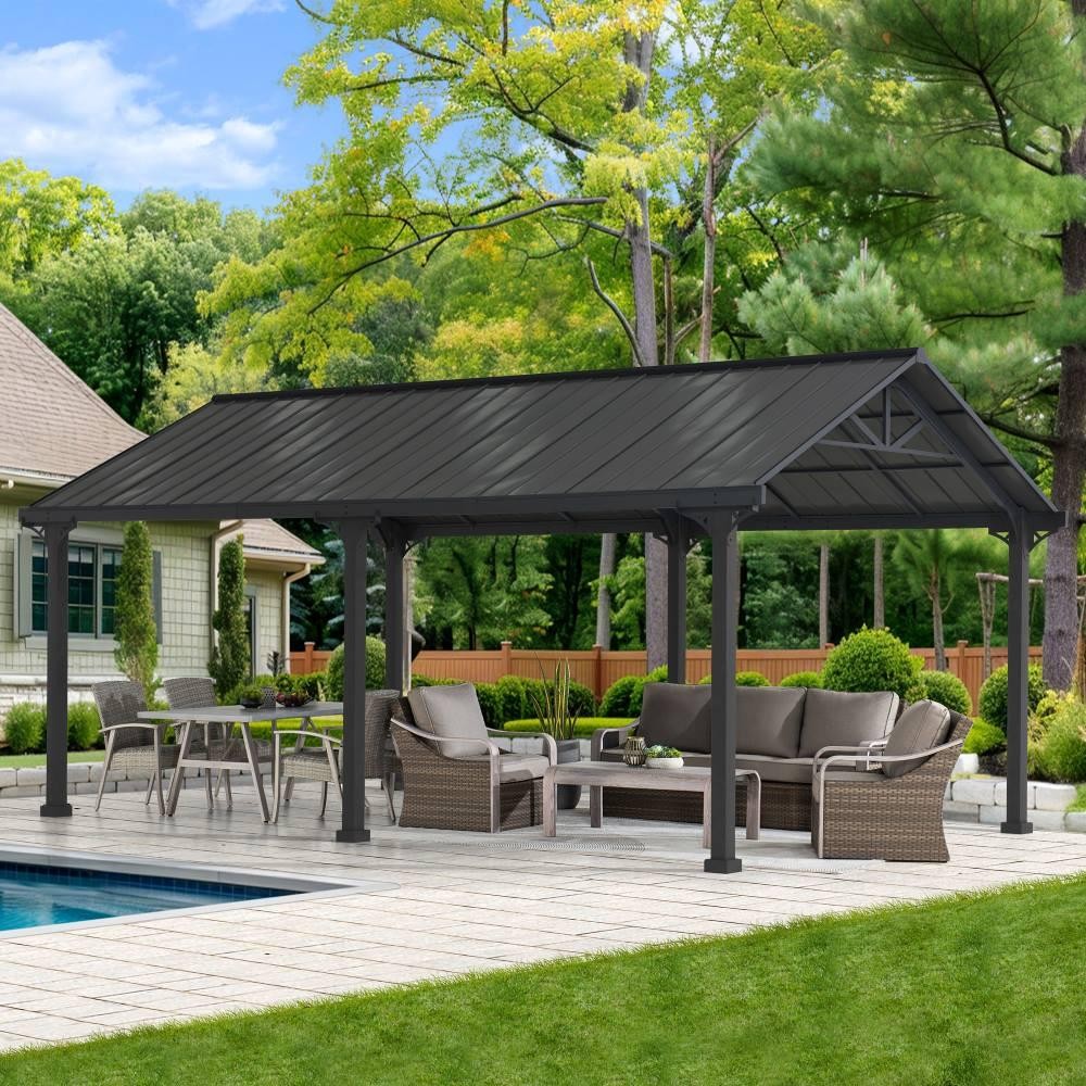 Using a Portable Carport as a Shaded DIY Workshop